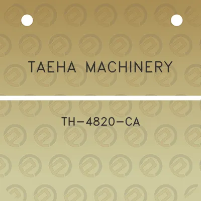 taeha-machinery-th-4820-ca