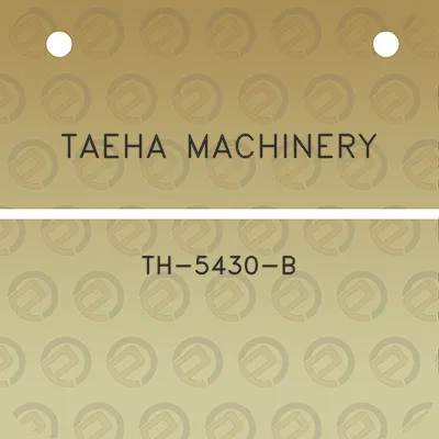 taeha-machinery-th-5430-b
