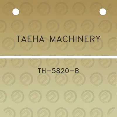 taeha-machinery-th-5820-b