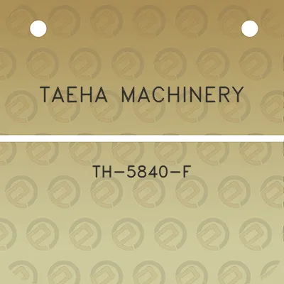 taeha-machinery-th-5840-f