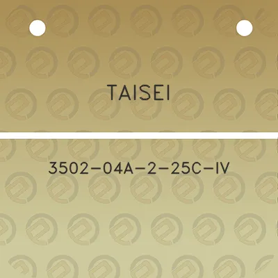 taisei-3502-04a-2-25c-iv
