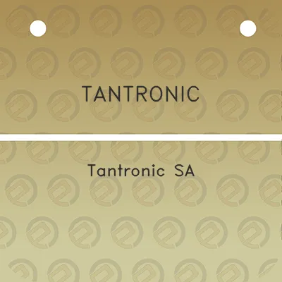 tantronic-tantronic-sa