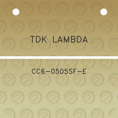 tdk-lambda-cc6-0505sf-e