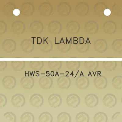 tdk-lambda-hws-50a-24a-avr