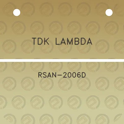 tdk-lambda-rsan-2006d