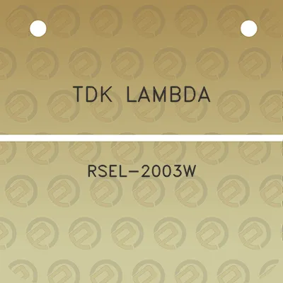 tdk-lambda-rsel-2003w