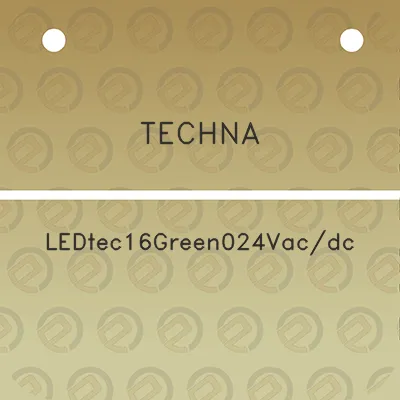 techna-ledtec16green024vacdc