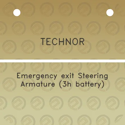 technor-emergency-exit-steering-armature-3h-battery