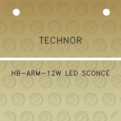 technor-hb-arm-12w-led-sconce