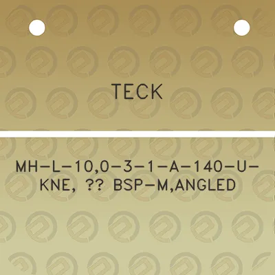 teck-mh-l-100-3-1-a-140-u-kne-12-bsp-mangled