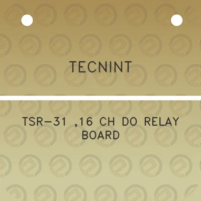 tecnint-tsr-31-16-ch-do-relay-board