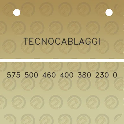 tecnocablaggi-575-500-460-400-380-230-0