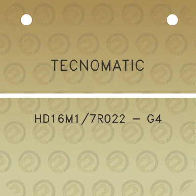 tecnomatic-hd16m17r022-g4