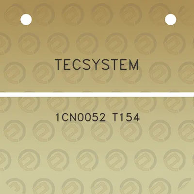 tecsystem-1cn0052-t154