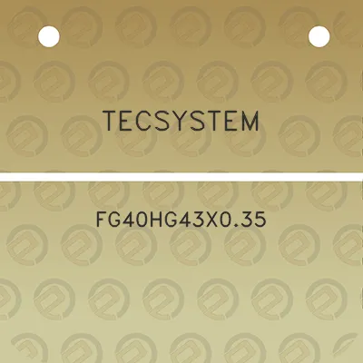 tecsystem-fg40hg43x035