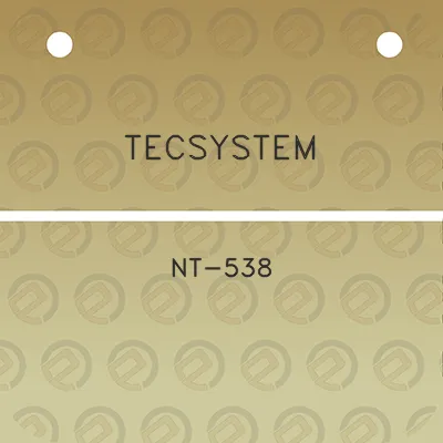 tecsystem-nt-538