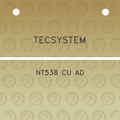 tecsystem-nt538-cu-ad