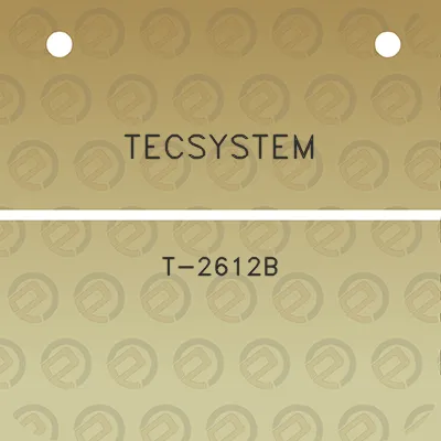 tecsystem-t-2612b