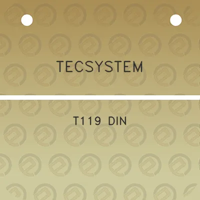 tecsystem-t119-din