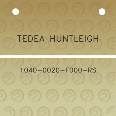 tedea-huntleigh-1040-0020-f000-rs