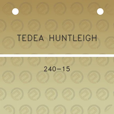 tedea-huntleigh-240-15