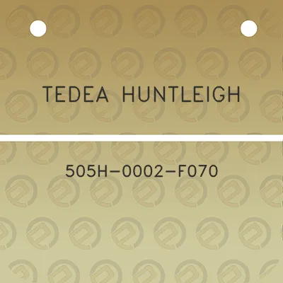 tedea-huntleigh-505h-0002-f070