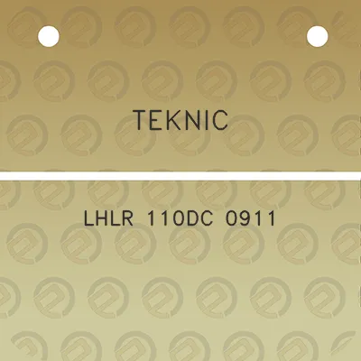 teknic-lhlr-110dc-0911