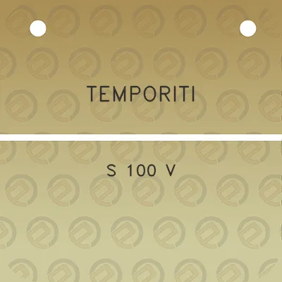 temporiti-s-100-v