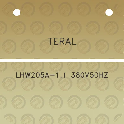 teral-lhw205a-11-380v50hz