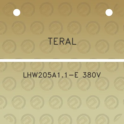 teral-lhw205a11-e-380v