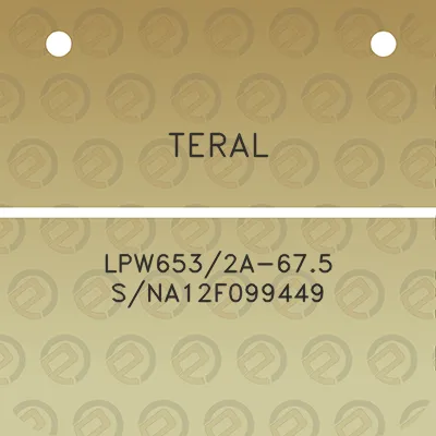 teral-lpw6532a-675-sna12f099449