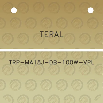 teral-trp-ma18j-db-100w-vpl