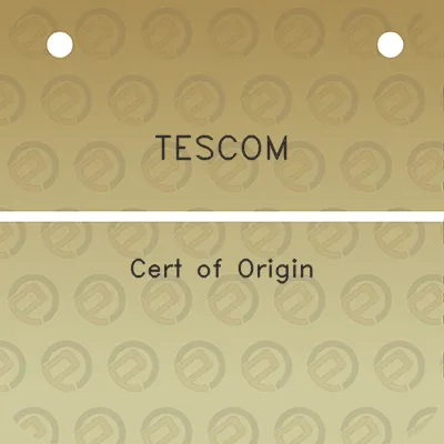 tescom-cert-of-origin