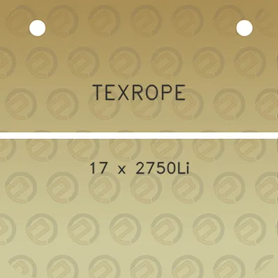 texrope-17-x-2750li