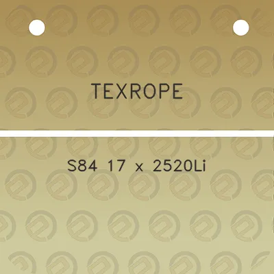 texrope-s84-17-x-2520li