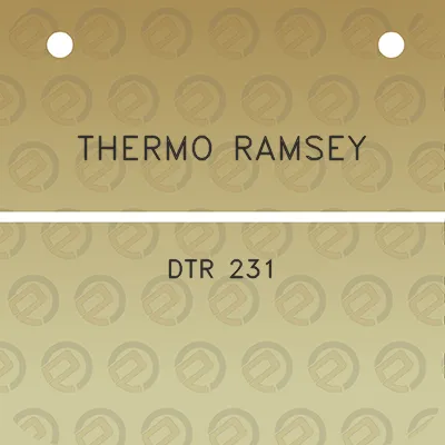 thermo-ramsey-dtr-231