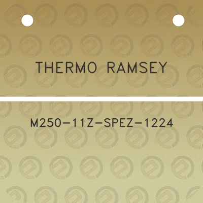 thermo-ramsey-m250-11z-spez-1224