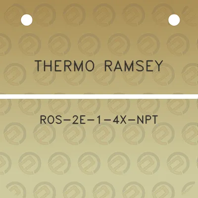 thermo-ramsey-ros-2e-1-4x-npt