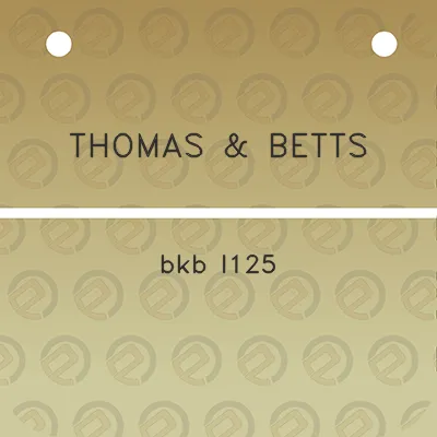 thomas-betts-bkb-l125