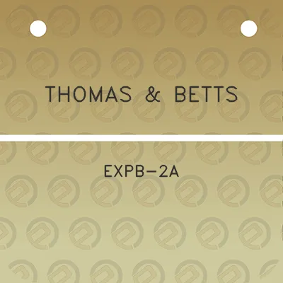 thomas-betts-expb-2a