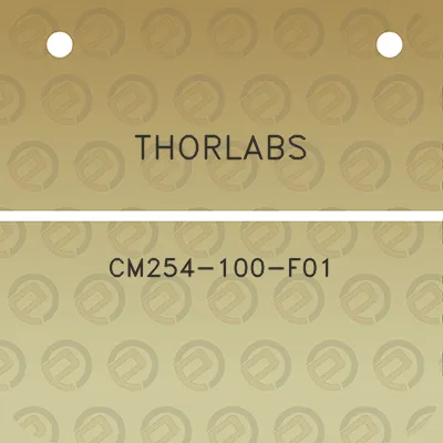 thorlabs-cm254-100-f01