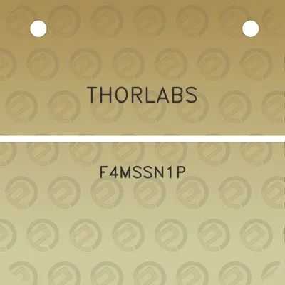 thorlabs-f4mssn1p