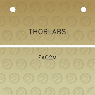 thorlabs-fao2m