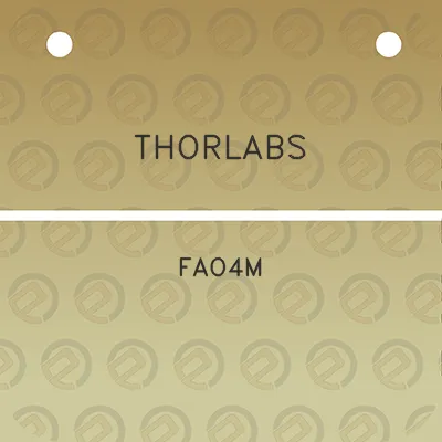 thorlabs-fao4m