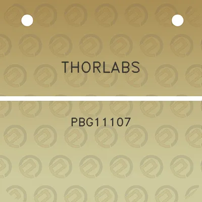 thorlabs-pbg11107