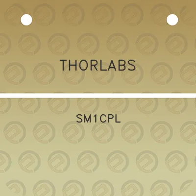 thorlabs-sm1cpl