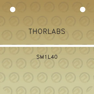 thorlabs-sm1l40