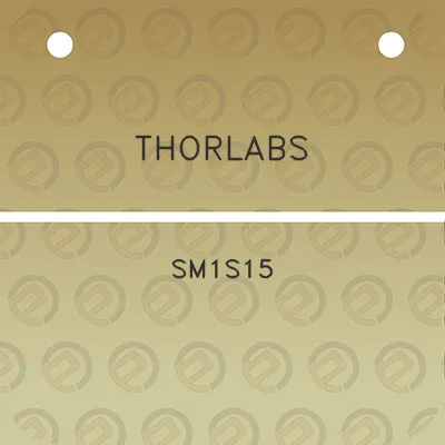 thorlabs-sm1s15