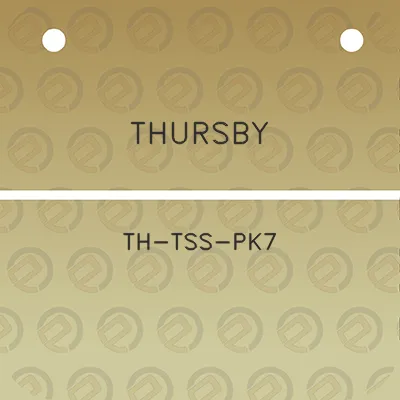 thursby-th-tss-pk7