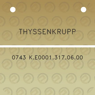 thyssenkrupp-0743-ke00013170600